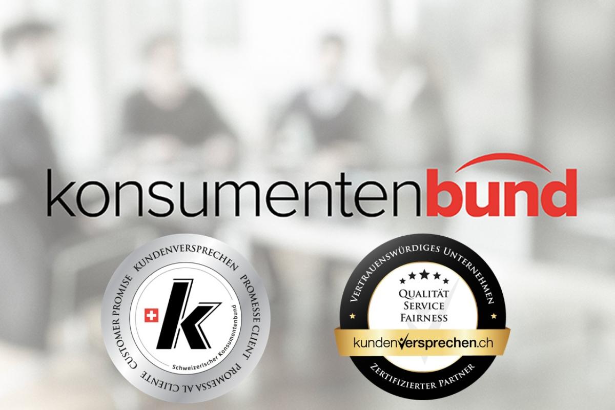 INFINI Bestattungsdienst trägt das Label «Kundenversprechen» des Konsumentenbundes Schweiz