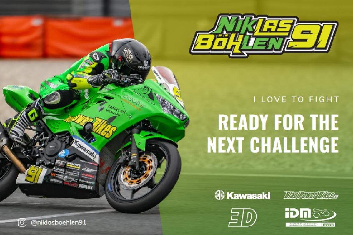 INFINI Bestattungsdienst wird Sponsor und stolzer Partner von Motorradrennfahrer Niklas Böhlen